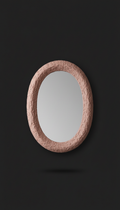 Rose Clay Oval Mirror